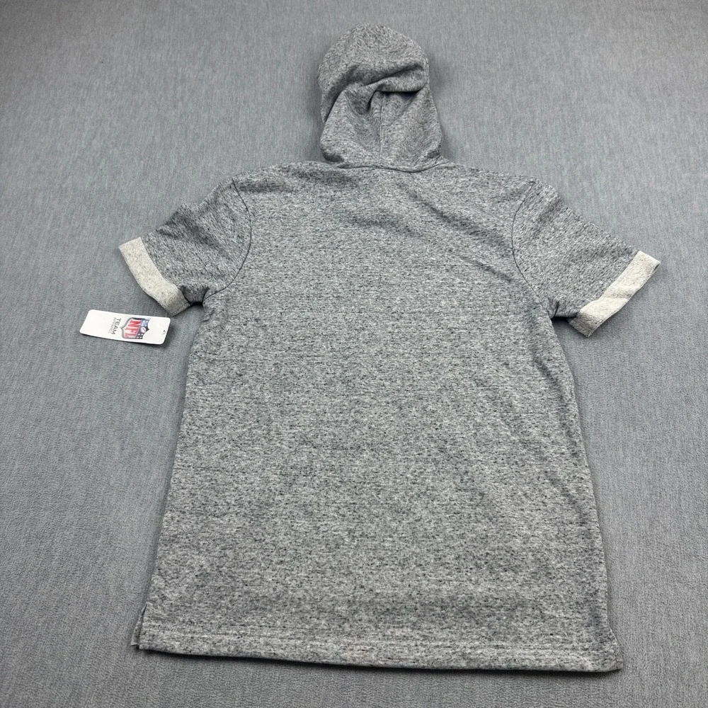 Los Angeles Rams Hoodie Youth Kids XL Gray Short Sleeve‎ NFL Team Apparel NWT